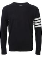 Thom Browne - Striped Sleeve Sweater - Men - Wool - 1, Blue, Wool