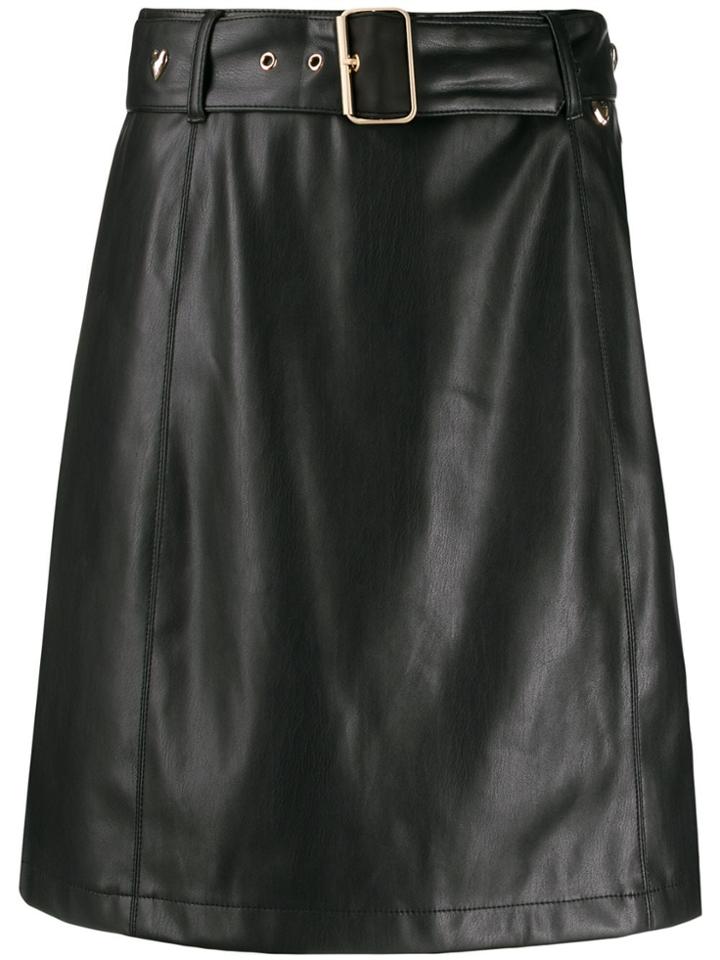 Twin-set Faux-leather Mini Skirt - Black