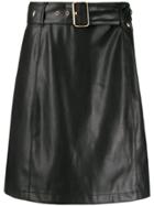 Twin-set Faux-leather Mini Skirt - Black