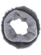 Yves Salomon Accessories Knitted Snood - Grey