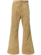 H Beauty & Youth. Flared Corduroy Trousers, Men's, Size: Large, Brown, Cotton