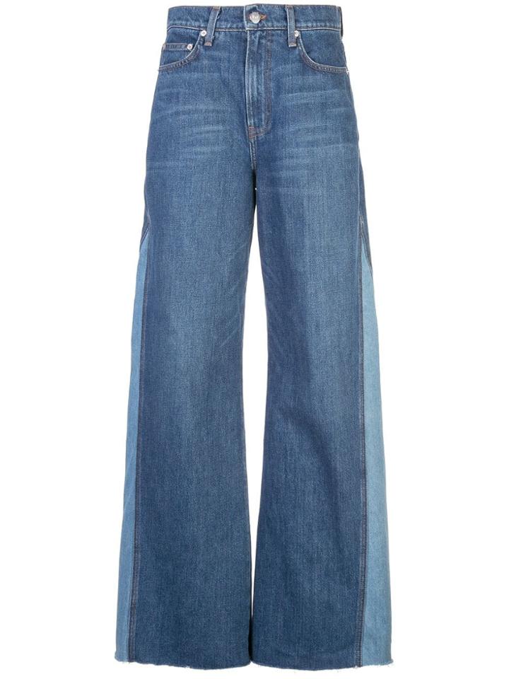 Reformation Delia Wide Leg Jeans - Blue