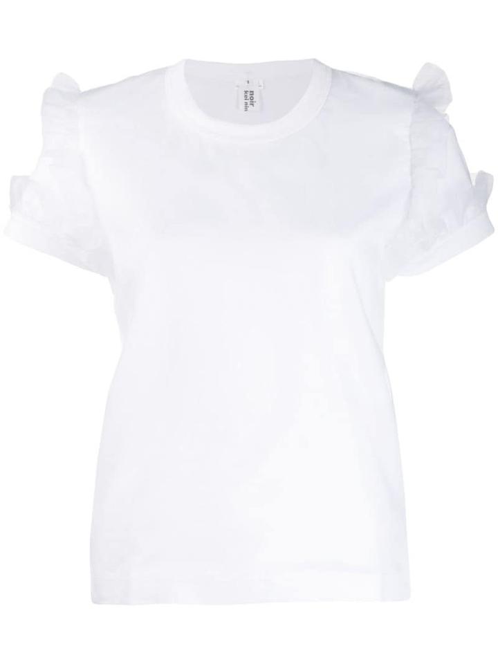 Comme Des Garçons Noir Kei Ninomiya Frill-trim Blouse - White