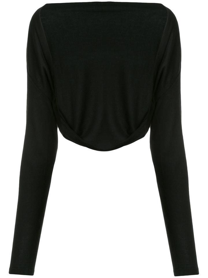 Han Ahn Soon Knitted Boléro Cardigan - Black