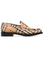 Burberry Check Loafers - Yellow & Orange
