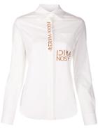 Moschino Embroidered Details Shirt - White