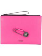 Versus Safety Pin Clutch - Pink & Purple