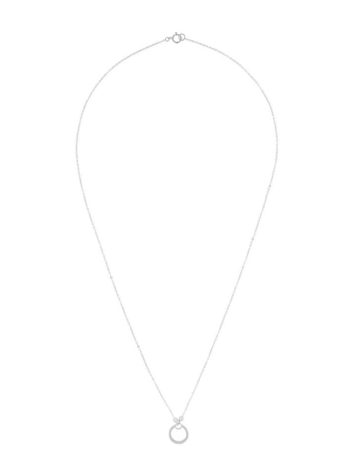Petite Grand Double Circle Necklace - Metallic