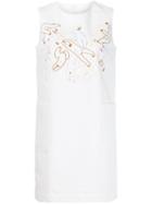 Minjukim Embroidered Front Detail Dress