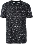 Lanvin Footstep Print T-shirt, Men's, Size: Xxl, Black, Cotton/cork