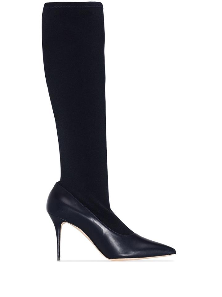 Manolo Blahnik Saipla Knee-high Boots - Blue