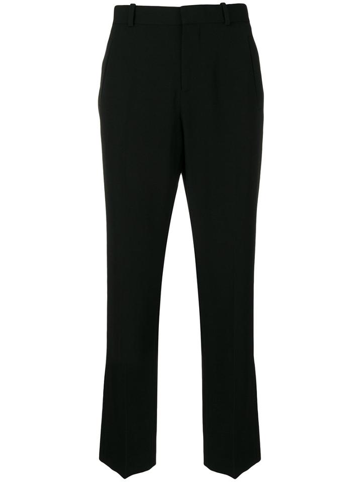Givenchy - Ankle Length Tailored Trousers - Women - Silk/cotton/polyamide/wool - 42, Black, Silk/cotton/polyamide/wool