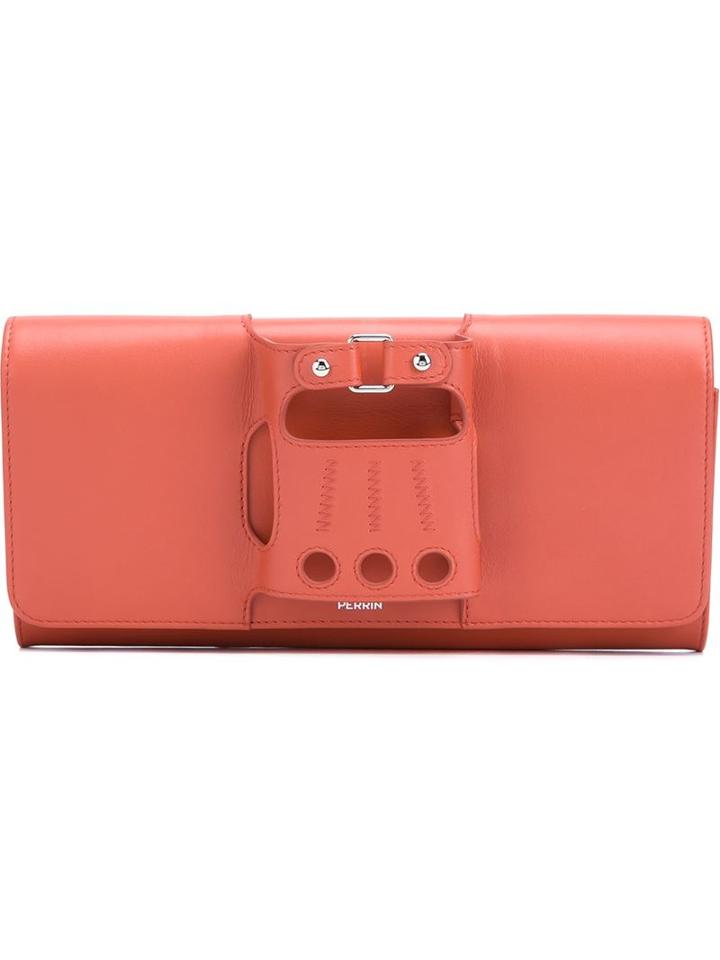 Perrin Paris Biker Glove Handle Clutch Bag