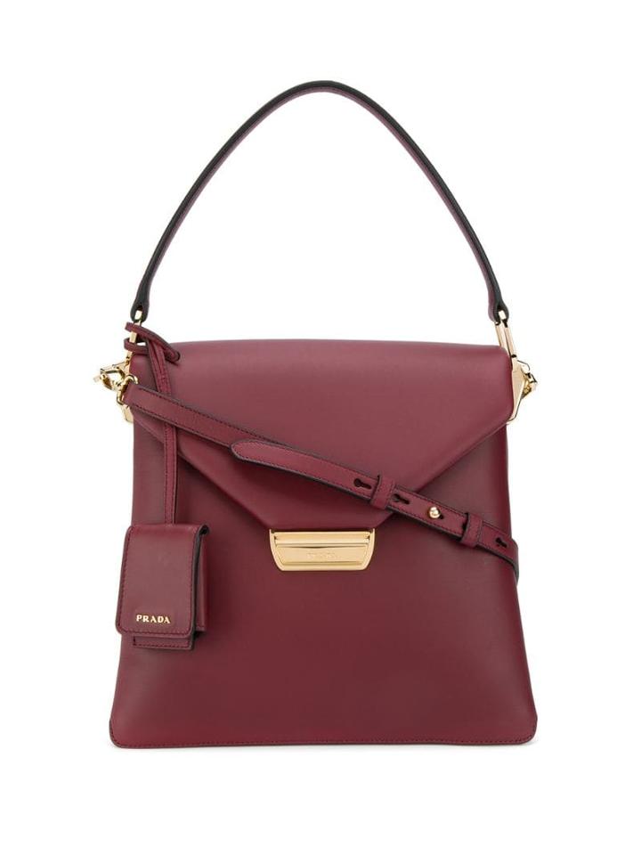 Prada Foldover Tote Bag - Red