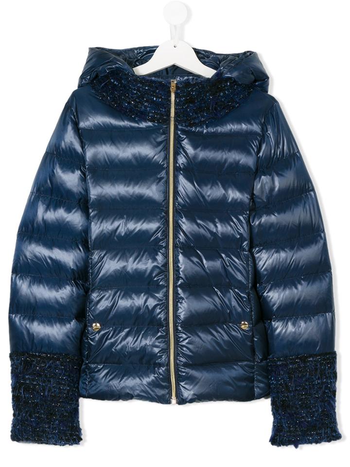 Herno Kids Hooded Jacket - Blue