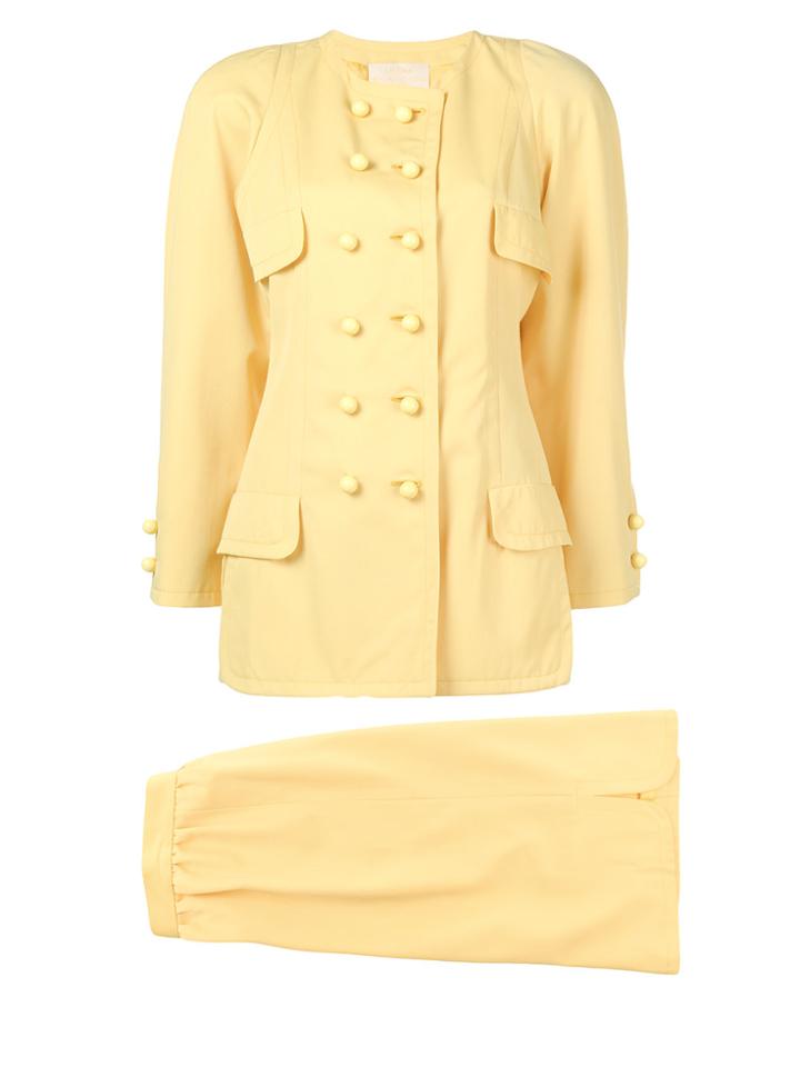 Balenciaga Vintage Double Breasted Jacket - Yellow & Orange