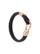 Nialaya Jewelry Double Braided Bracelet - Black