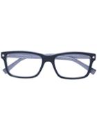 Ermenegildo Zegna - Square Frame Glasses - Men - Acetate - 55, Black, Acetate