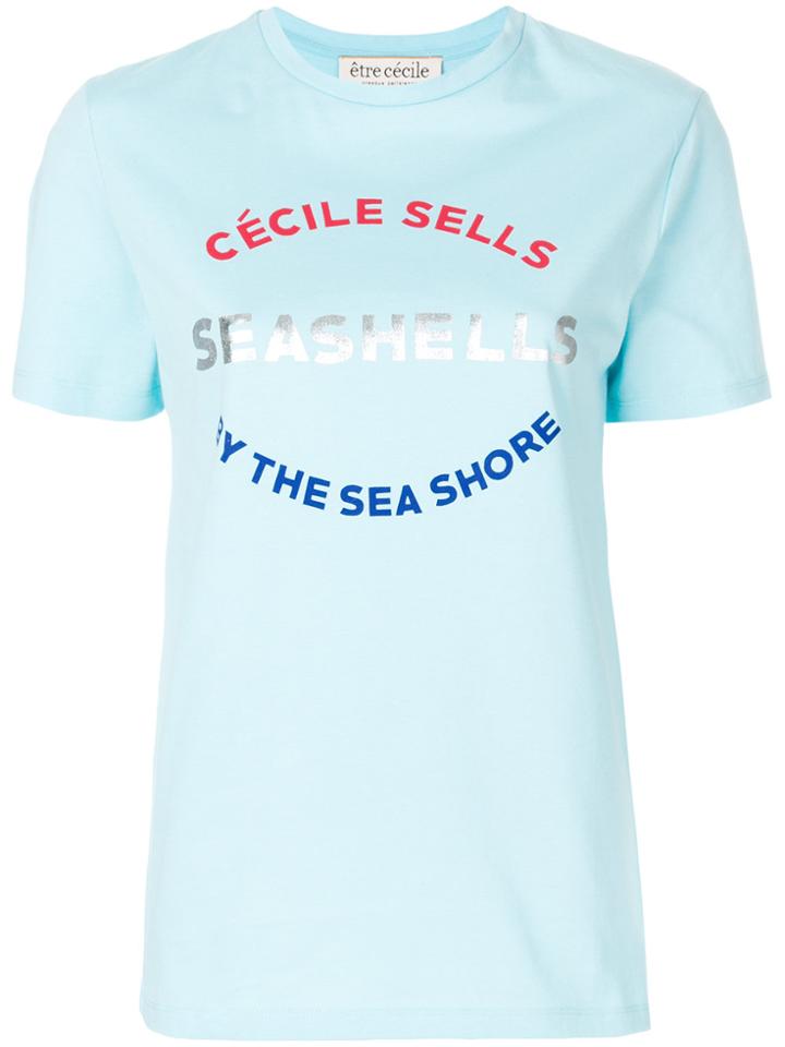 Être Cécile Seashells T-shirt - Blue