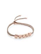 Monica Vinader Rp Linear Rose Bead Bracelet - Gold