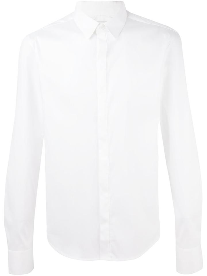 Wooyoungmi Classic Shirt, Men's, Size: 54, White, Cotton/nylon/spandex/elastane