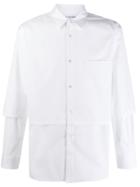 Comme Des Garçons Shirt Slim-fit Layered Shirt - White