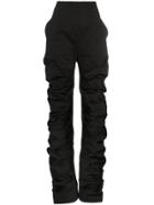 Aleksandre Akhalkatsishvili High Waisted Cotton Trousers - Black