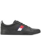 Tommy Hilfiger Low Top Logo Sneakers - Black