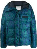 Kenzo Psychedelic Print Puffer Jacket - Blue
