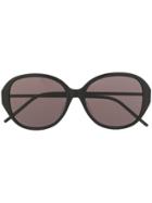 Saint Laurent Eyewear Sl M48 Round Sunglasses - Black