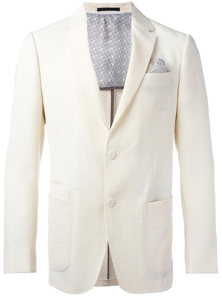 Z Zegna Patch Pockets Blazer, Men's, Size: 50, Nude/neutrals, Wool/cupro/cotton