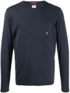 Cp Company Pocket-logo Long-sleeve T-shirt - Blue