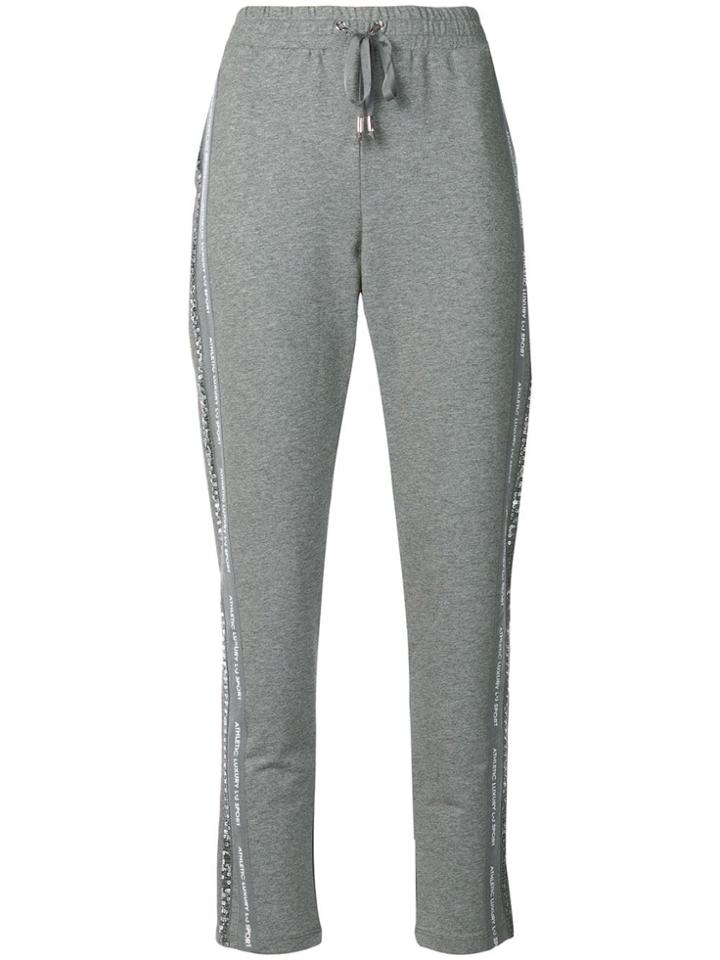 Liu Jo Stripe Track Pants - Grey