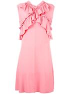Marni Ruffled Dress, Women's, Size: 42, Pink/purple, Silk/acetate