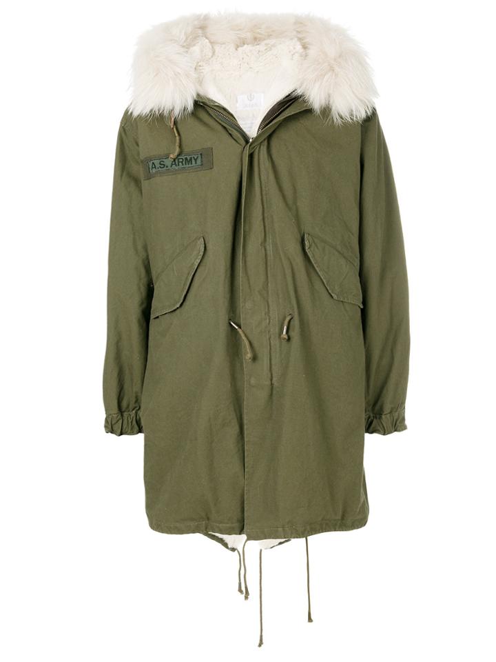 As65 Lined Parka Coat - Green