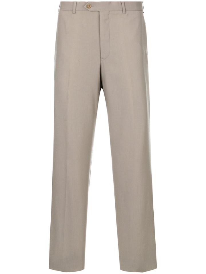 Armani Collezioni Straight-leg Trousers - Nude & Neutrals