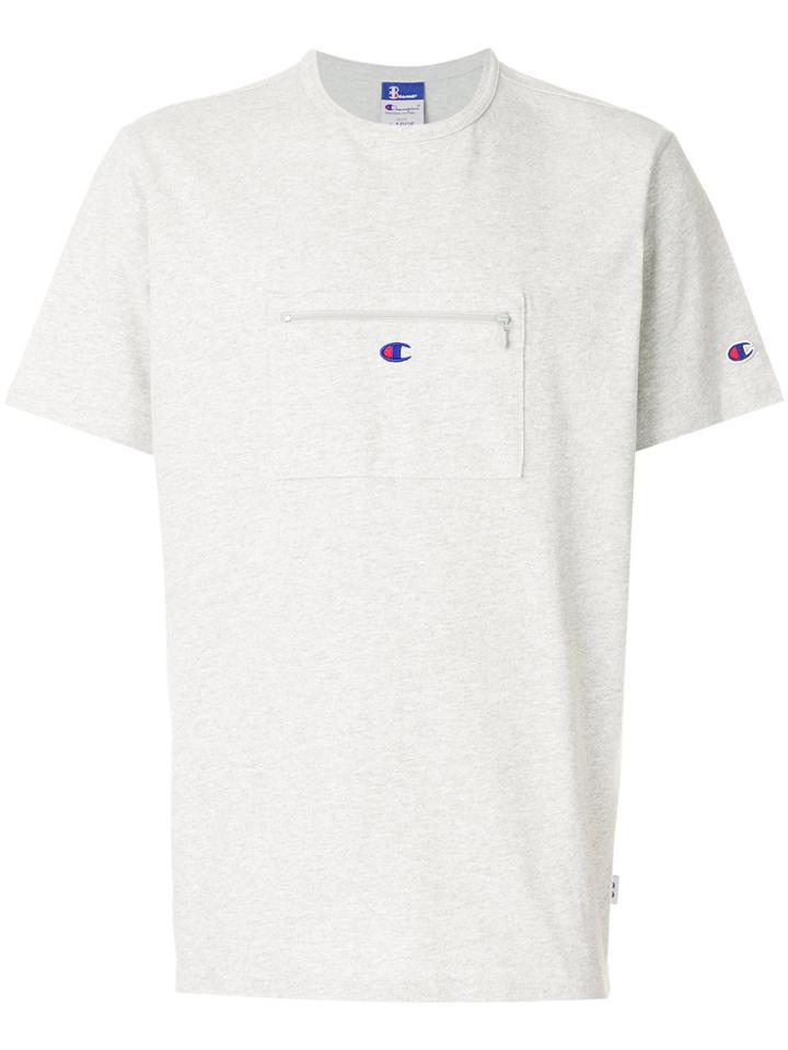 Champion Zipped Pocket T-shirt - Grey