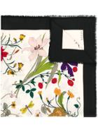 Gucci Floral Print Scarf - Neutrals