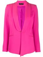 Styland Wool Tuxedo Jacket - Pink