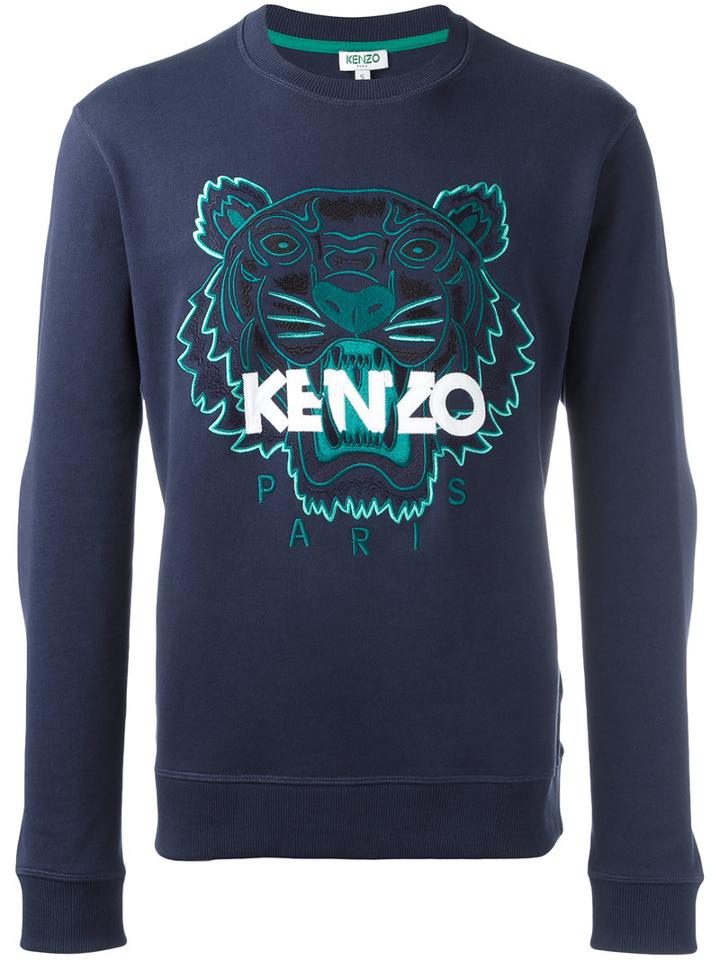 Kenzo - Tiger Sweatshirt - Men - Cotton - L, Blue, Cotton