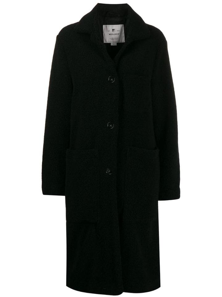 Woolrich Shearling Coat - Black
