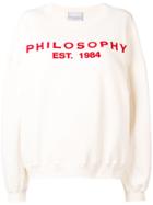 Philosophy Di Lorenzo Serafini Logo Print Sweatshirt - Neutrals