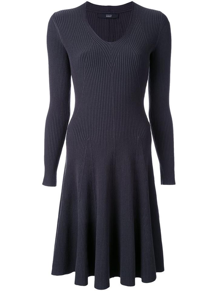 Steffen Schraut Ribbed Flared Dress