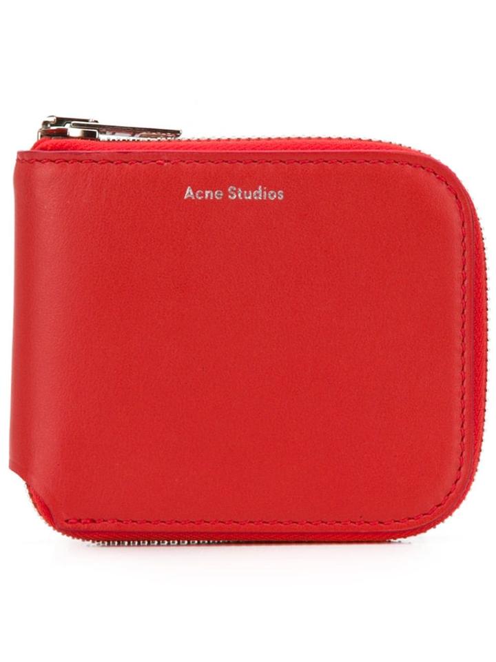 Acne Studios Kei S Compact Wallet - Red