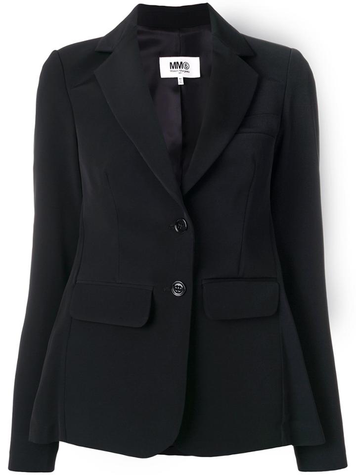 Mm6 Maison Margiela Single Breasted Blazer - Black