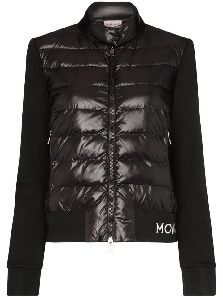 Moncler Padded Logo Detail Jacket - Black