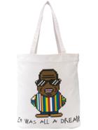 Mostly Heard Rarely Seen 8-bit Big Papa Tote - White