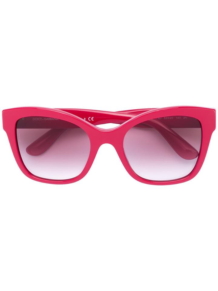 Dolce & Gabbana Eyewear Classic Square Sunglasses - Red