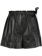 Helmut Lang Paper Bag Waist Shorts - Black