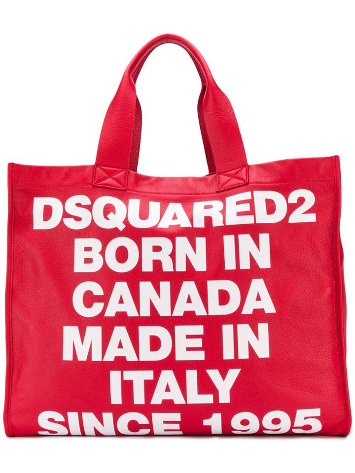 Dsquared2 Large Logo Tote Bag
